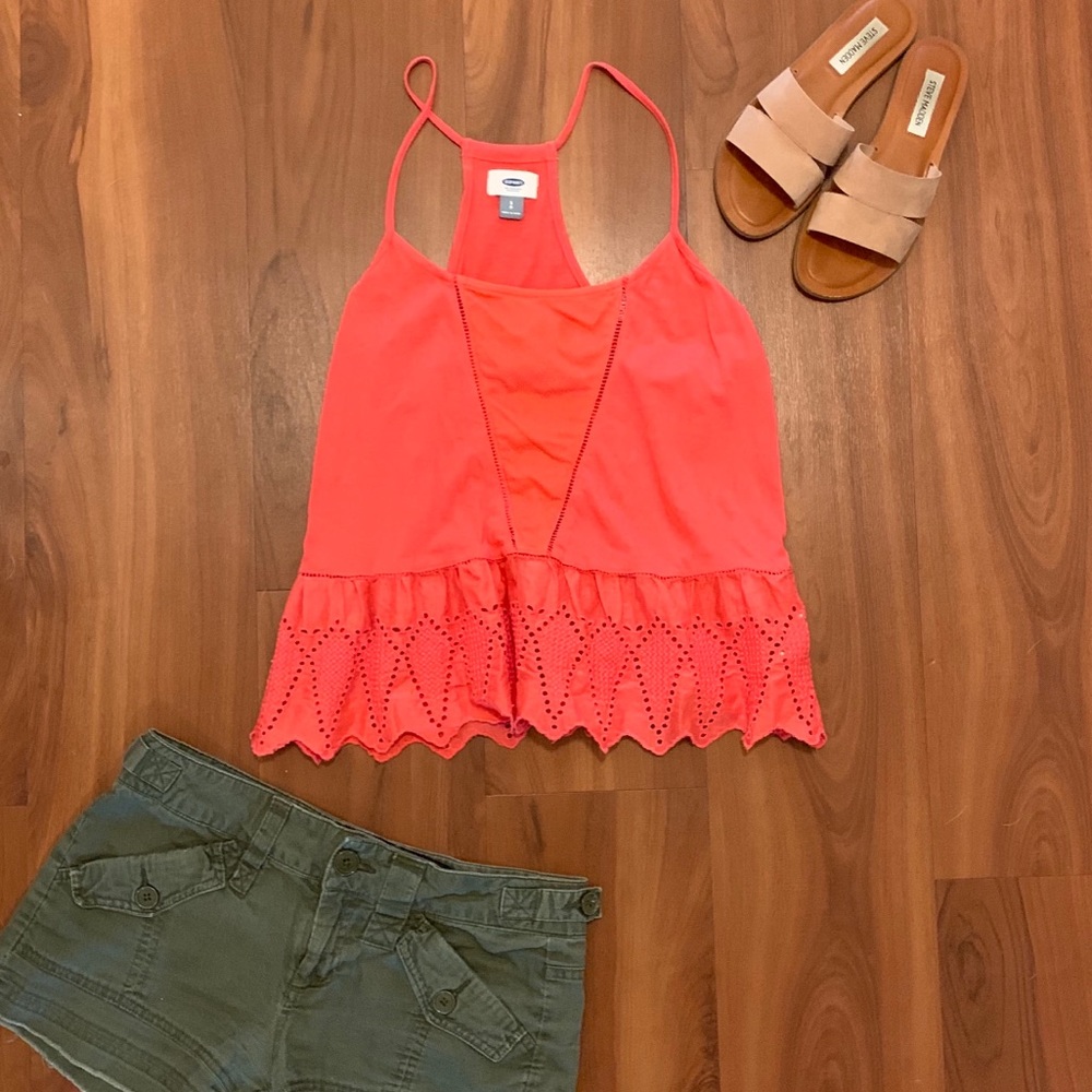 Old Navy Eyelet Front Tank